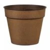 POT ACIER MARRON D28CM