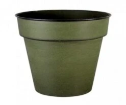 POT ACIER VERT D28CM