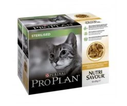 PÂTÉE POUR CHAT STÉRILISÉ NUTRISAVOUR AU POULET EN SAUCE 10X85G - PURINA PRO PLAN