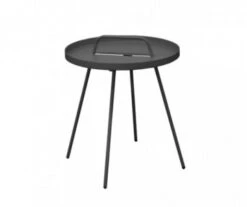 TABLE BASSE RONDE FLOWER GRISE