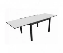 TABLE EXTENSIBLE RECTANGULAIRE GRAPHITE/PERLE 200 X 300 X 100CM - PRO LOISIRS