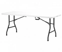 TABLE PLIANTE BLANCHE 180 X 76 X 74CM